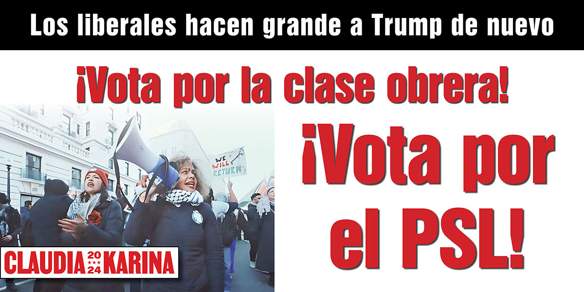 ¡Vota por la clase obrera! ¡Vota por el PSL!