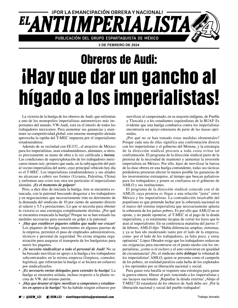 El Antiimperialista приложение  |  3 февраля 2024 г.