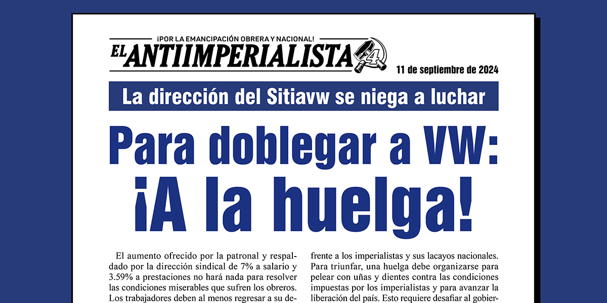 Para doblegar a VW: ¡A la huelga!  |  11 de septiembre de 2024