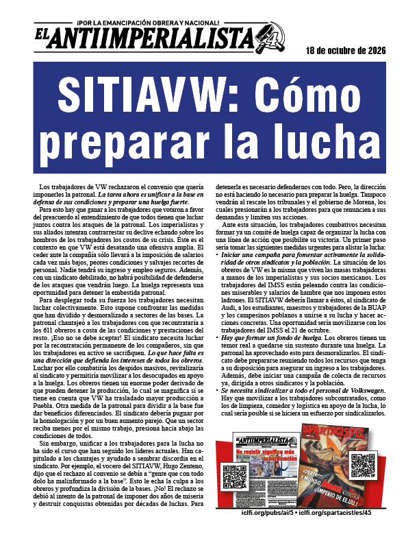 SITIAVW: Cómo preparar la lucha