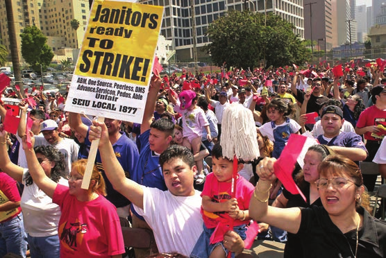 Latino SEIU janitors, April 2000