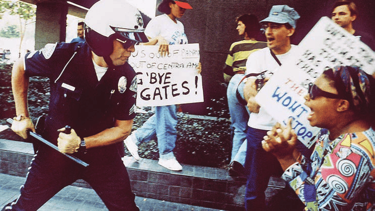 Cops attack protesters during L.A. upheaval