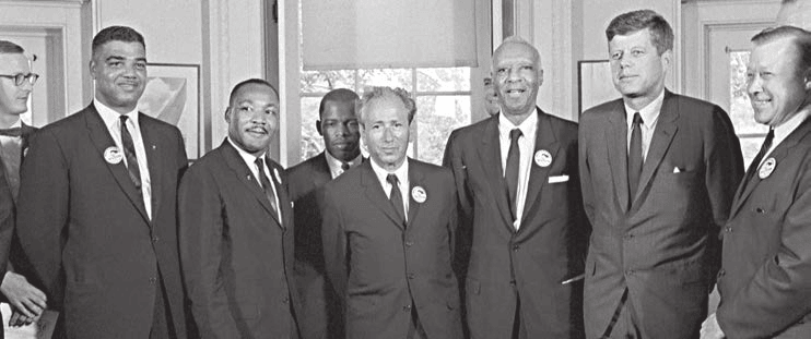 Civil rights leaders with President Kennedy following March on Washington