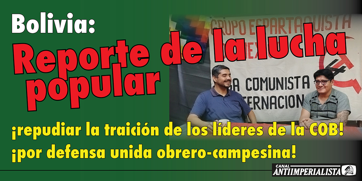 Bolivia: Reporte de la lucha popular