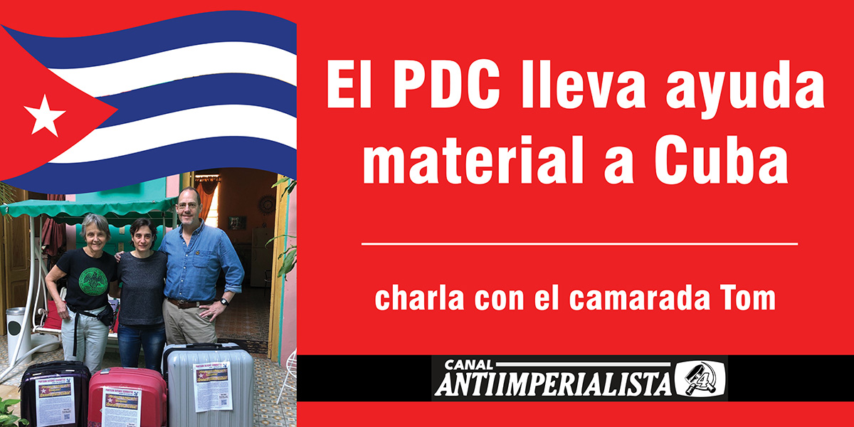 El PDC lleva ayuda material a Cuba