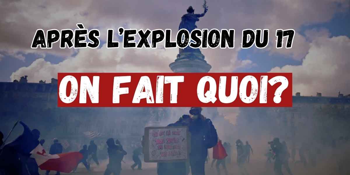 Après l'explosion du 17 octobre: On fait quoi?