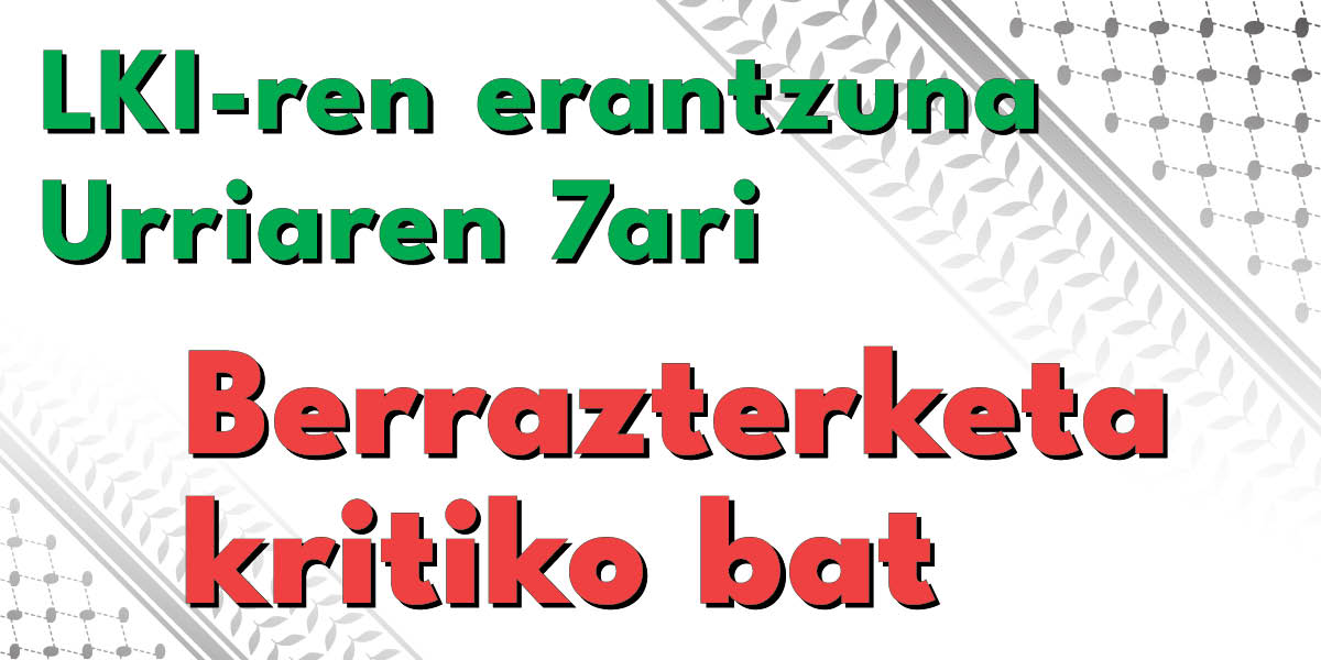 LKI-ren erantzuna Urriaren 7ari