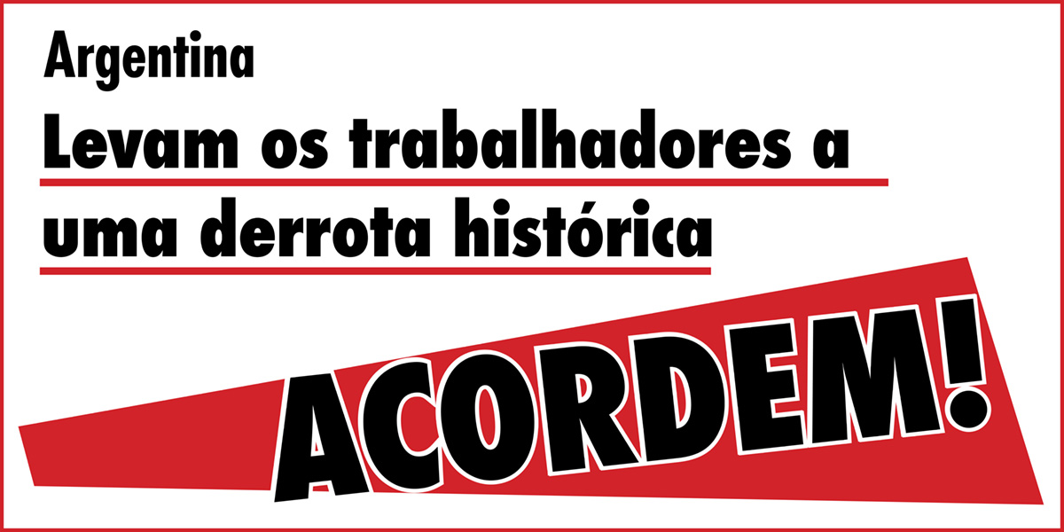 Levam os trabalhadores a uma derrota histórica | ACORDEM!  |  2 de novembro de 2024