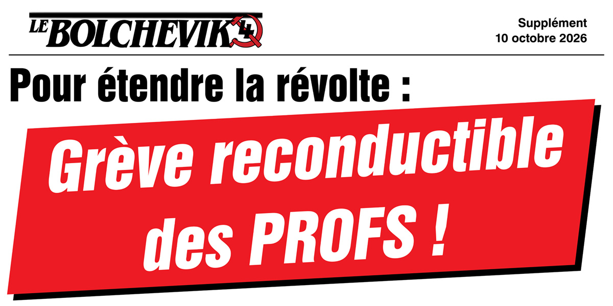 Pour étendre la révolte : Grève reconductible des PROFS !