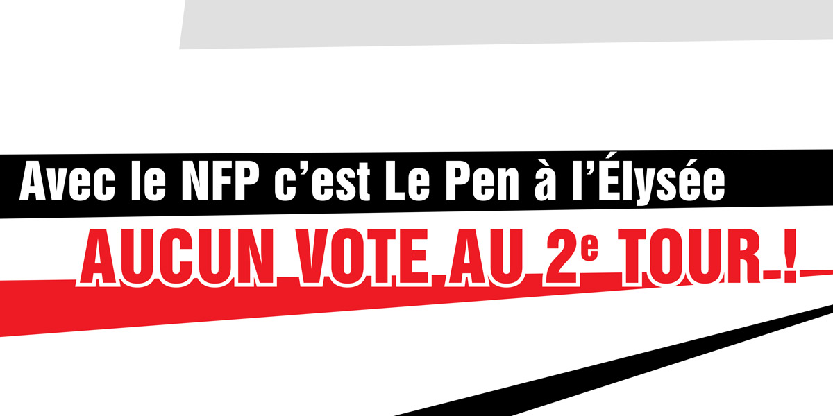 Aucun Vote au 2e Tour !