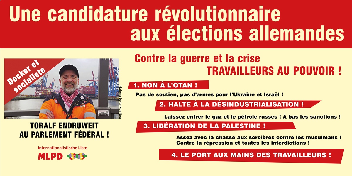 Une candidature révolutionnaire aux élections allemandes