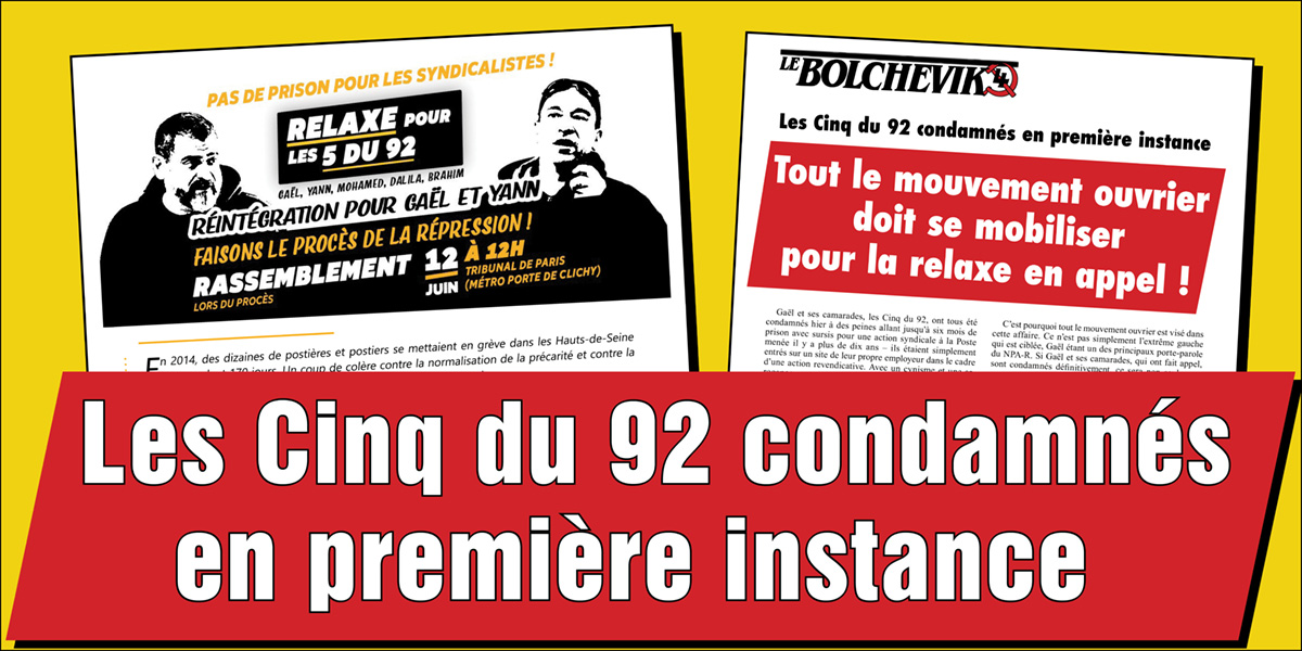 Les Cinq du 92 condamnés en première instance