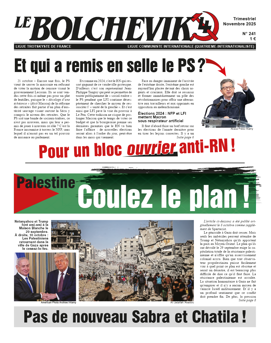 Le Bolchévik nº 241  |  13 novembre 2025