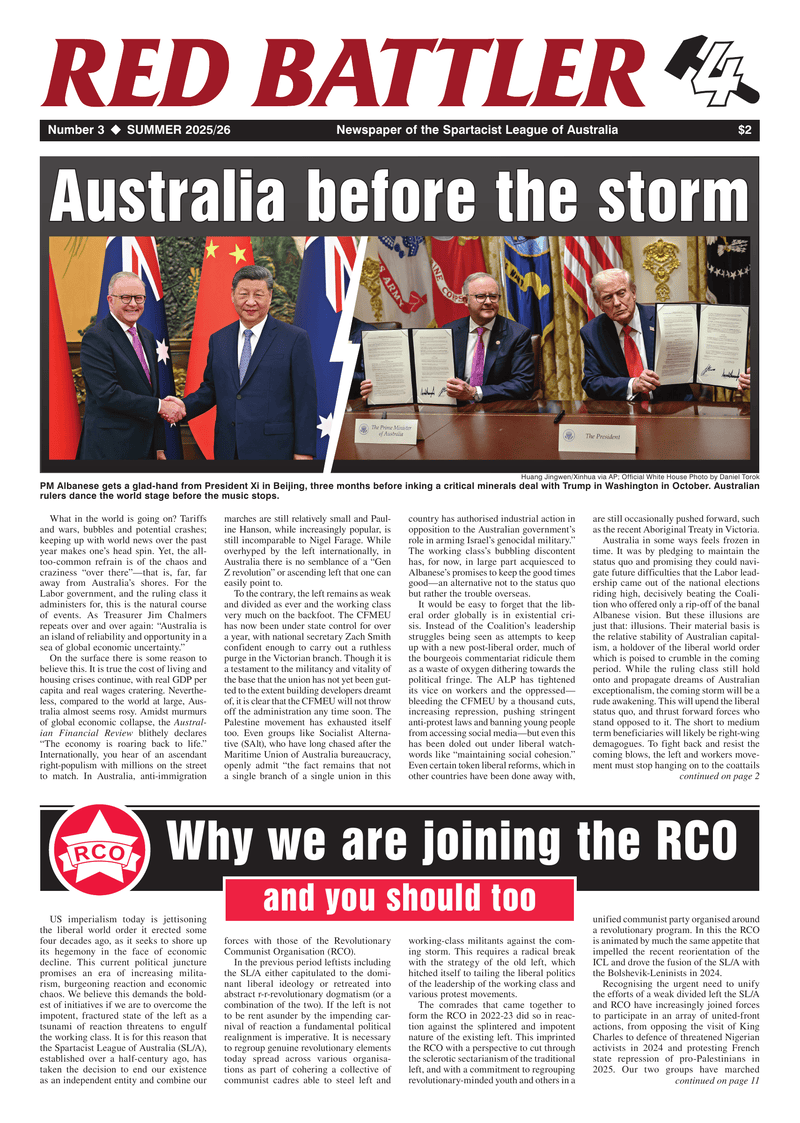 Red Battler Nº 3  |  14 de dezembro de 2025