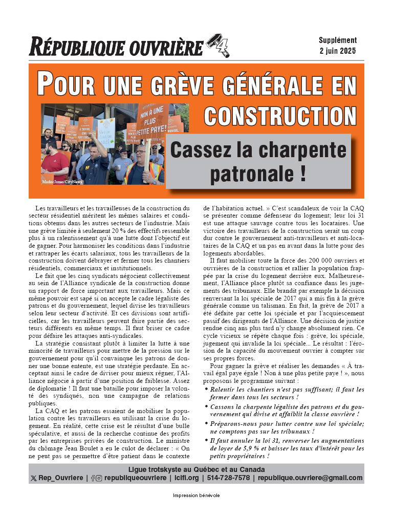 Pour une grève générale en construction  |  Hunyo 2, 2025