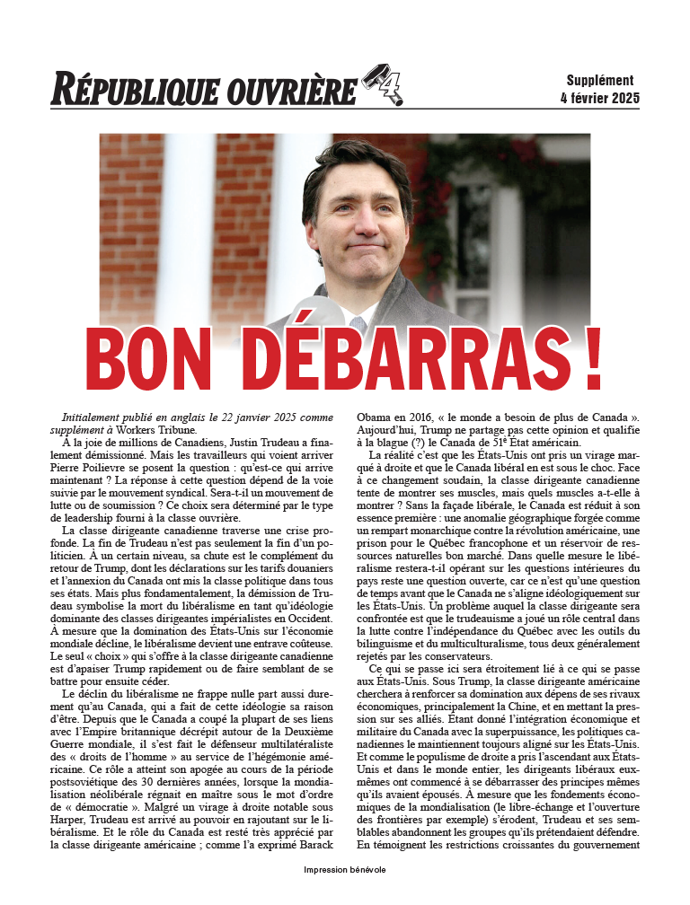 BON DÉBARRAS !  |  4 février 2025