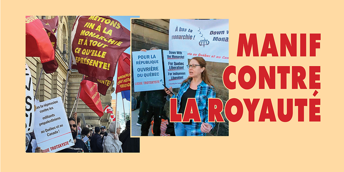 Manif contre la royauté