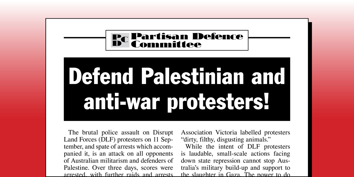 Defend Palestinian and anti-war protesters!  |  5 October 2024