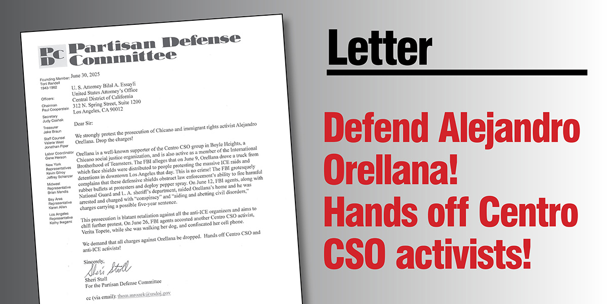 Defend Alejandro Orellana—Hands off Centro CSO activists!  |  30 June 2025