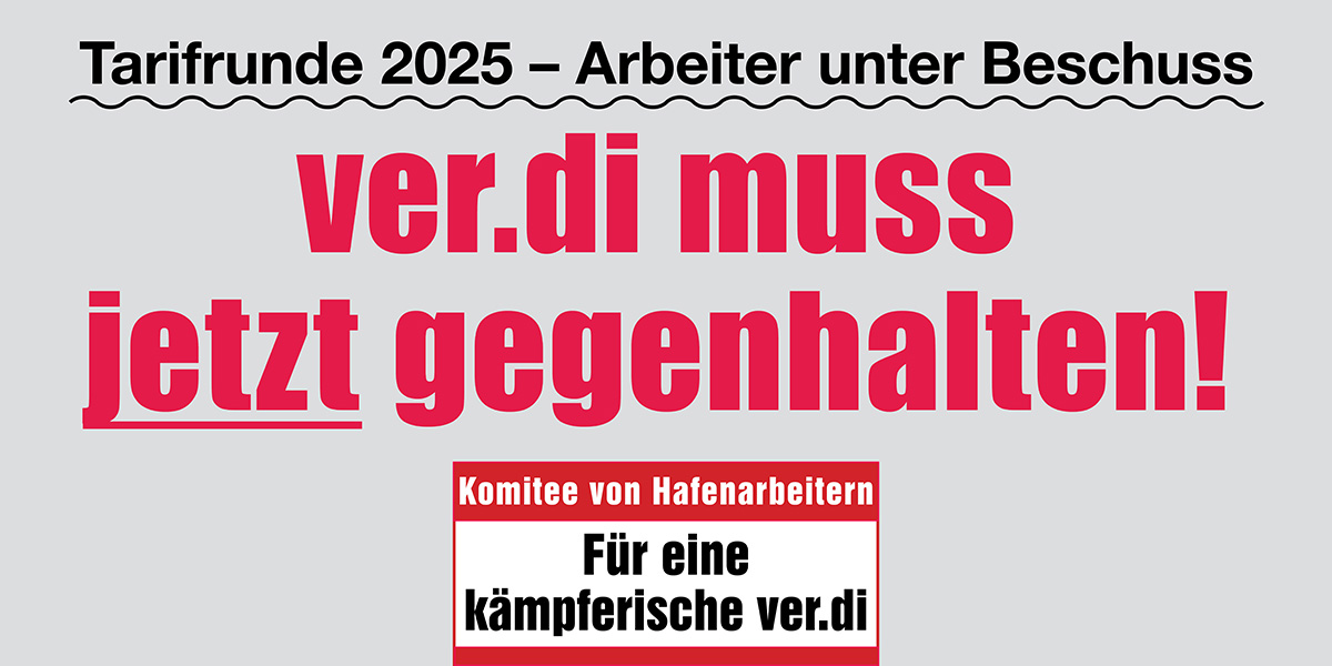 ver.di muss jetzt gegenhalten!  |  28. Juni 2025