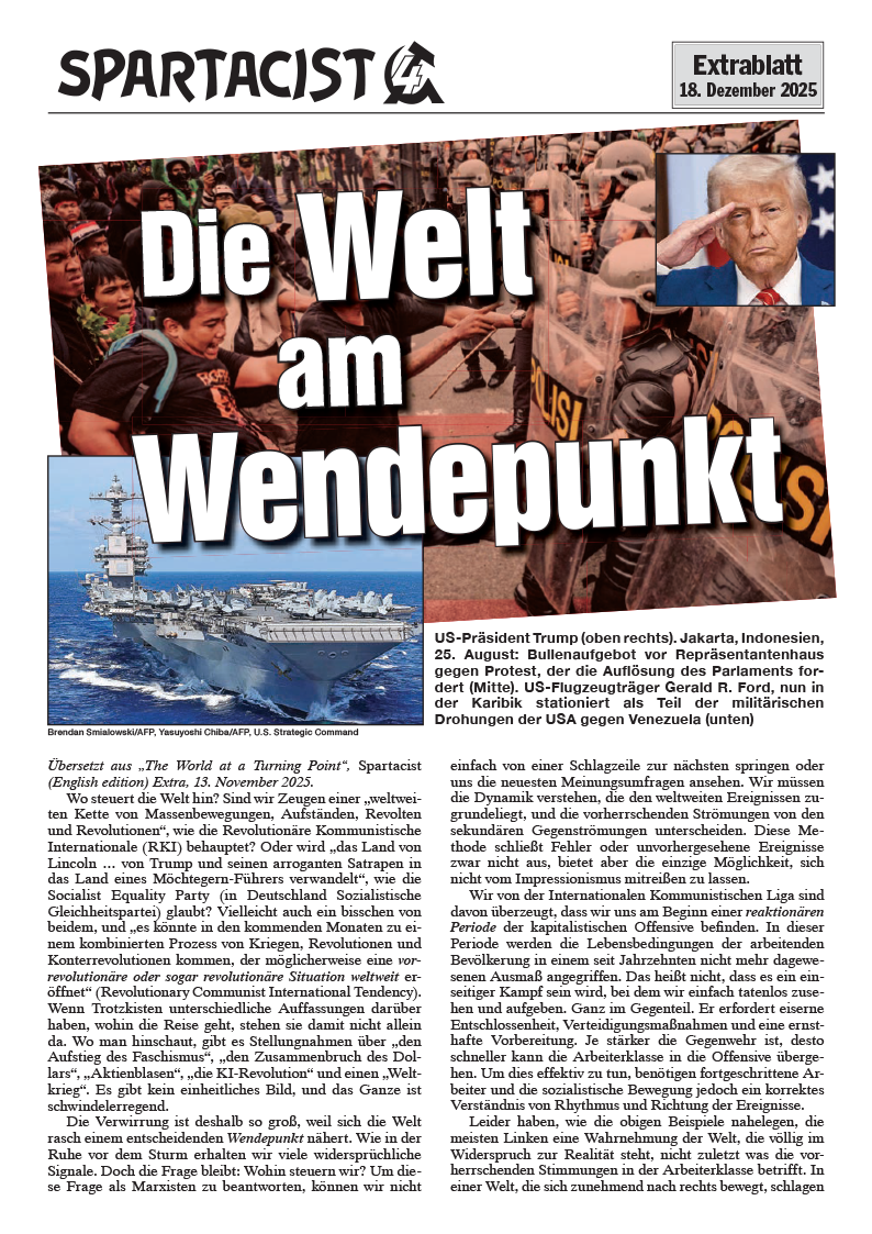 Spartacist (de) Extra | 18. Dezember 2025
