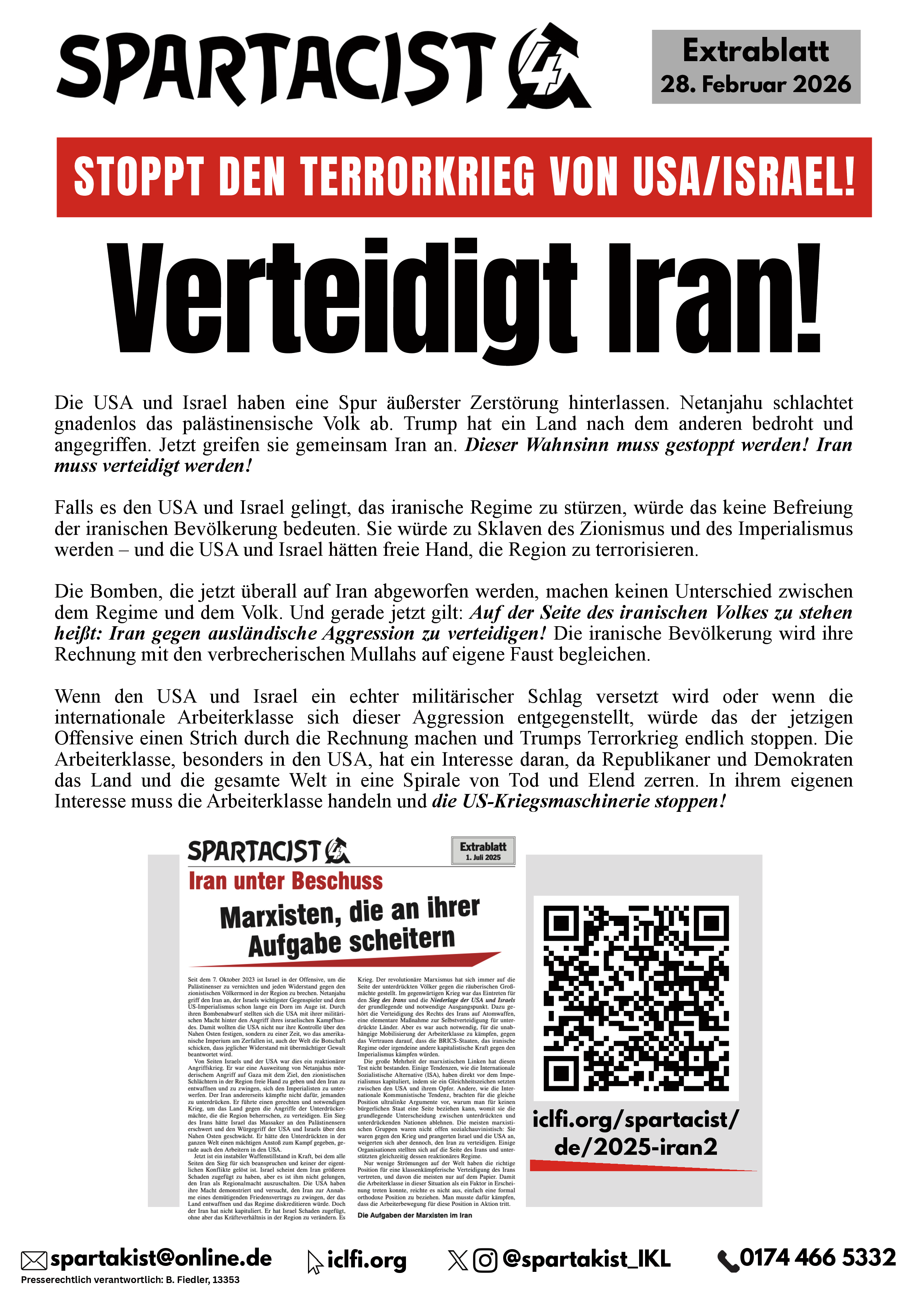 Verteidigt Iran!