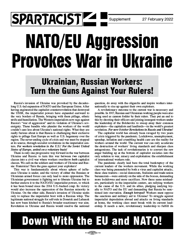 NATO/EU Aggression Provokes War in Ukraine  |  27 בפברואר 2022