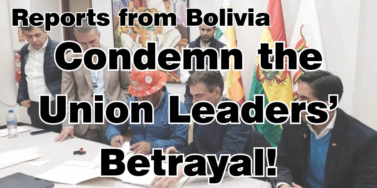 Condemn the Union Leaders’ Betrayal!