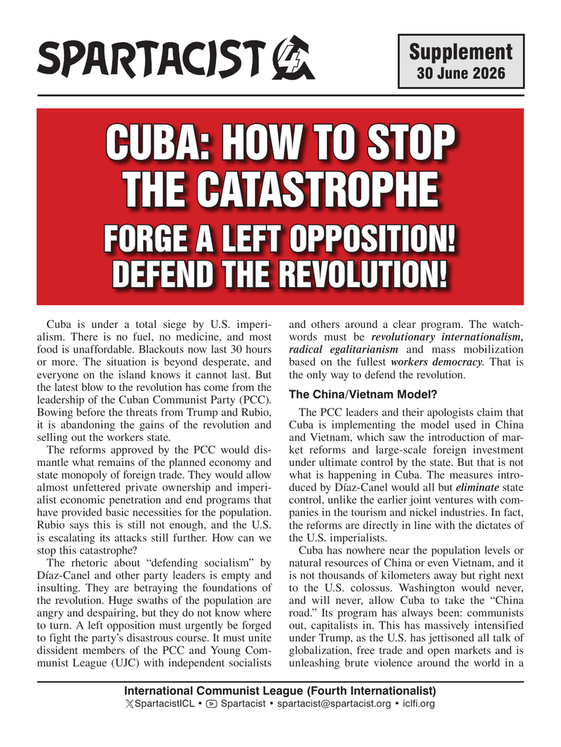 Cuba: How to Stop the Catastrophe