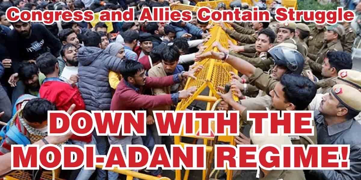 Down with the Modi-Adani Regime!