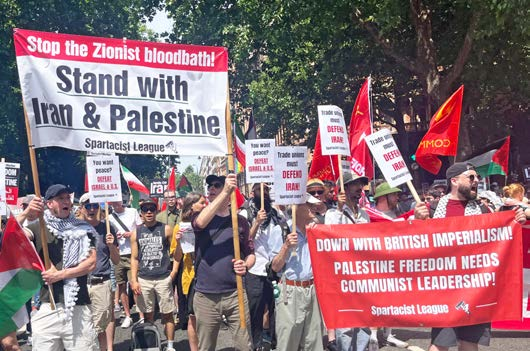 Spartacist contingent at Palestine demonstration