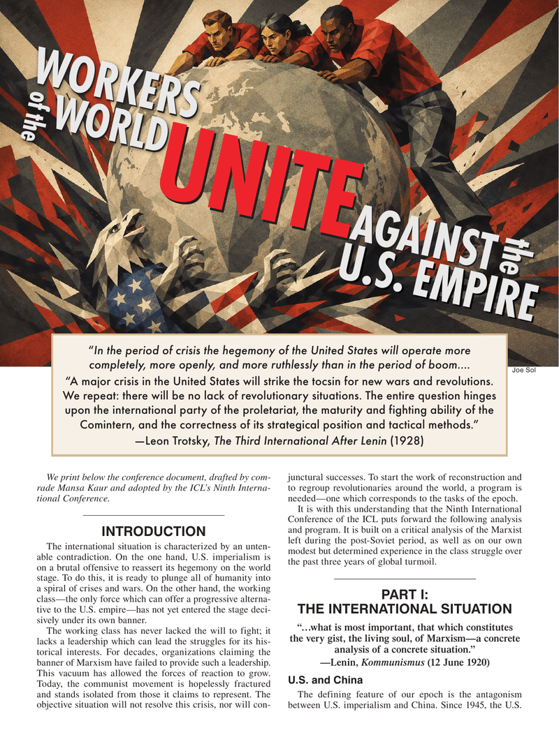 Spartacist (English edition) No. 71  |  25 August 2026