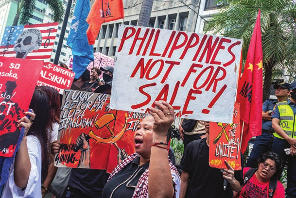 Protest against U.S. military presence, Manila,