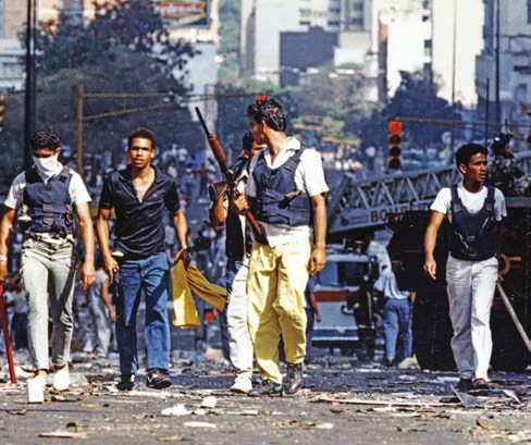 Brutally repressed popular uprising in Caracazo
