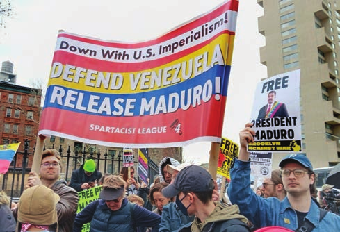 Down with U.S. imperialism! Defend Venezuela! Release Maduro!