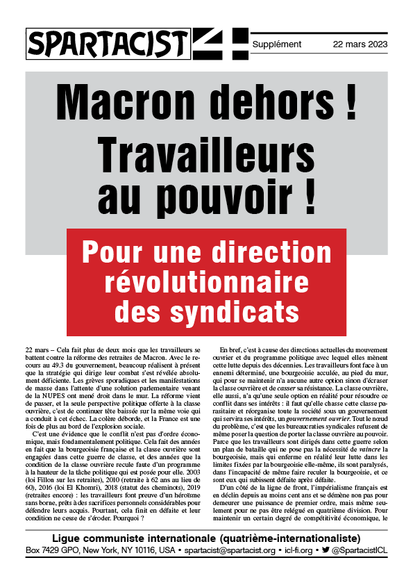 Dodatek Spartacist (édition en Français)  |  22 marca 2023