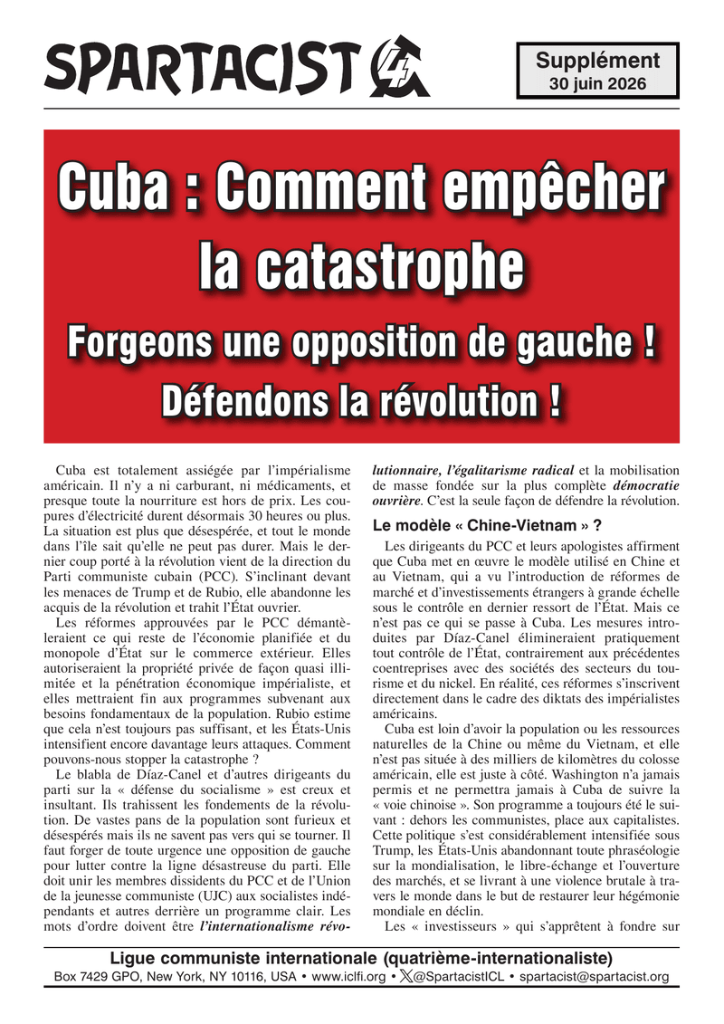 Cuba : Comment empêcher la catastrophe