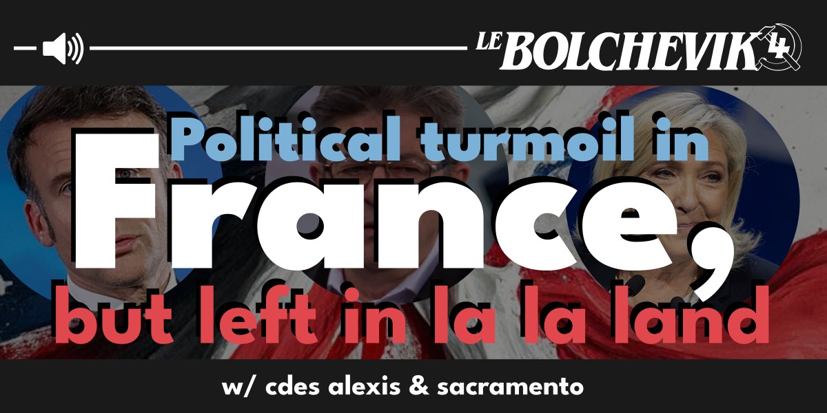 Political turmoil in France, but left in la la land