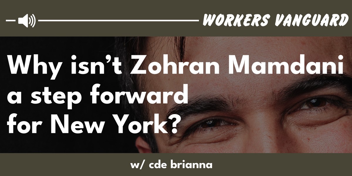 Why isn’t Zohran Mamdani a step forward for New York?  |  28 June 2025