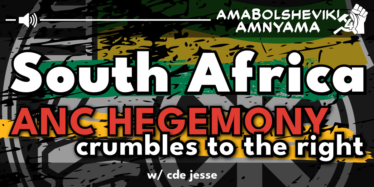 South Africa - ANC hegemony crumbles to the right