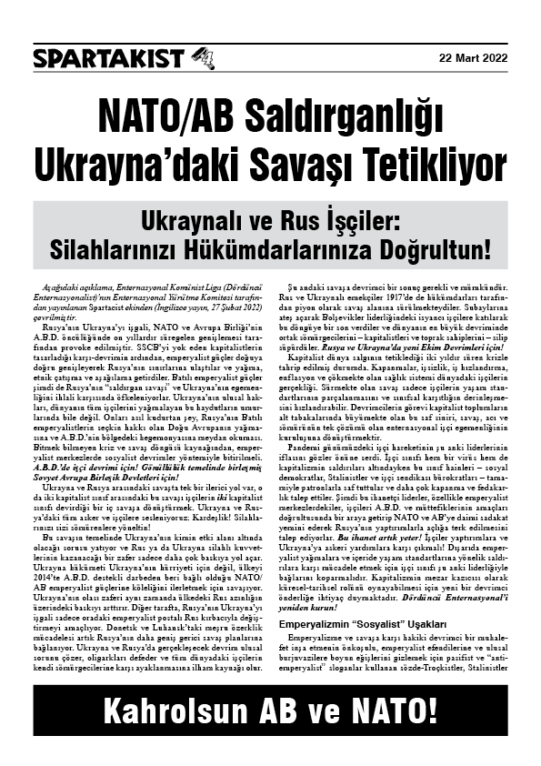 Spartakist (Türkçe Ek)  |  22 марта 2022 г.
