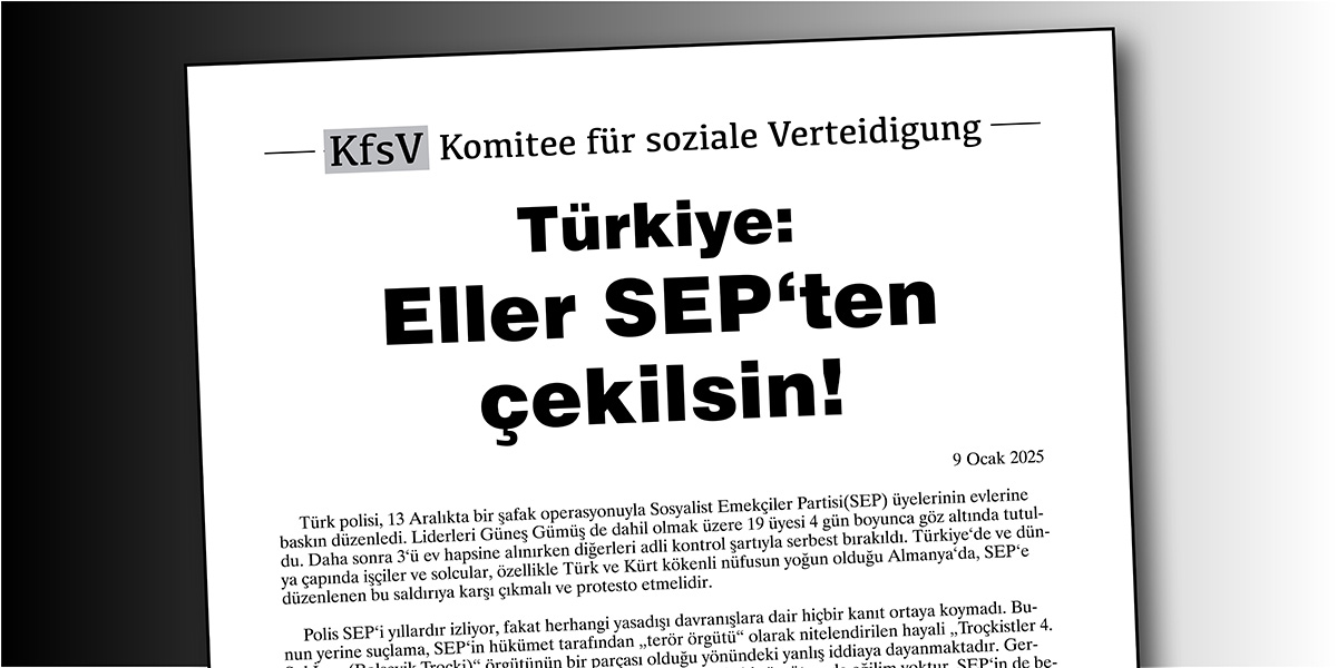 Türkiye: Eller SEP‘ten çekilsin!