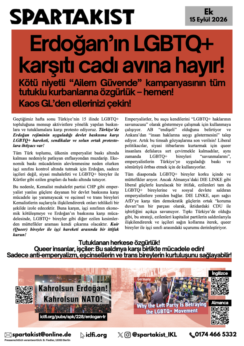Spartakist (Türkçe Ek)  |  15 Eylül 2026