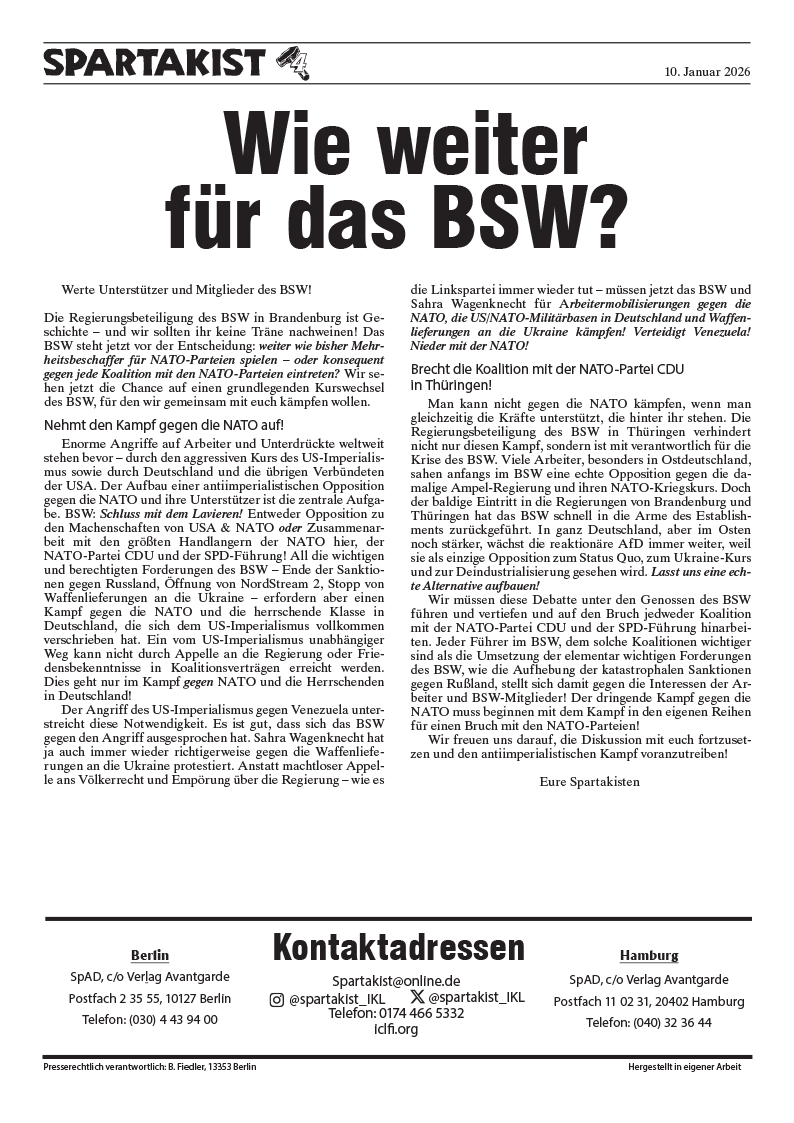 Wie weiter für das BSW?