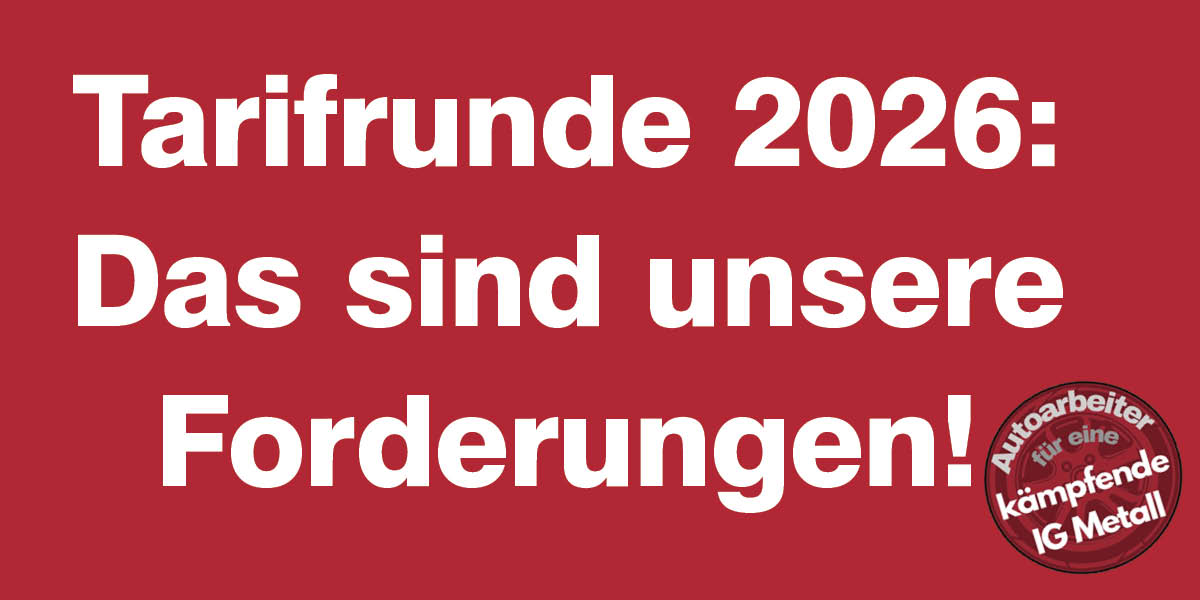 Tarifrunde 2026: Das sind unsere Forderungen!