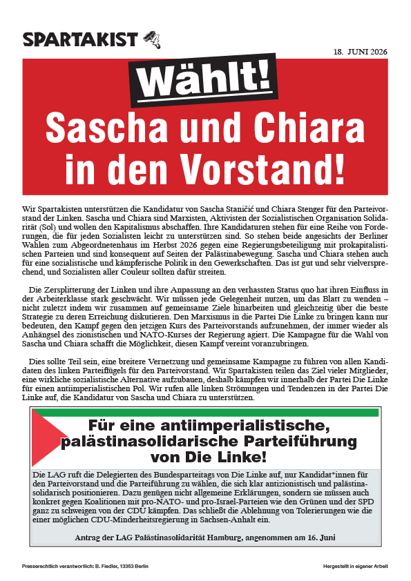 Wählt! Sascha und Chiara  in den Vorstand!