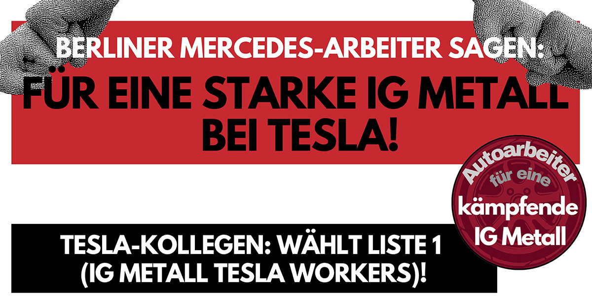 Für eine starke IG Metall bei Tesla!