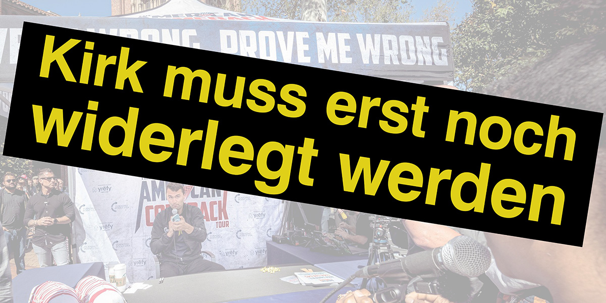 Kirk muss erst noch widerlegt werden