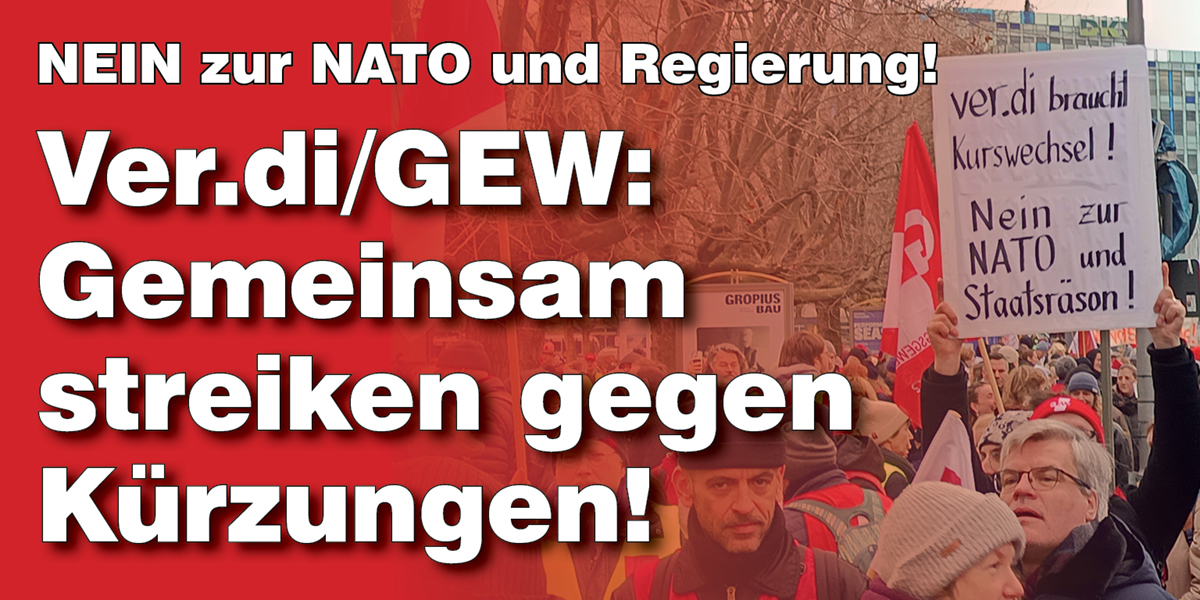 Ver.di/GEW: Gemeinsam streiken gegen Kürzungen!