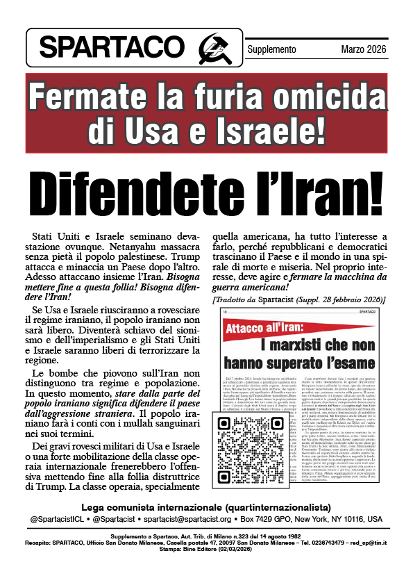 Spartaco supplemento  |  2 marzo 2026